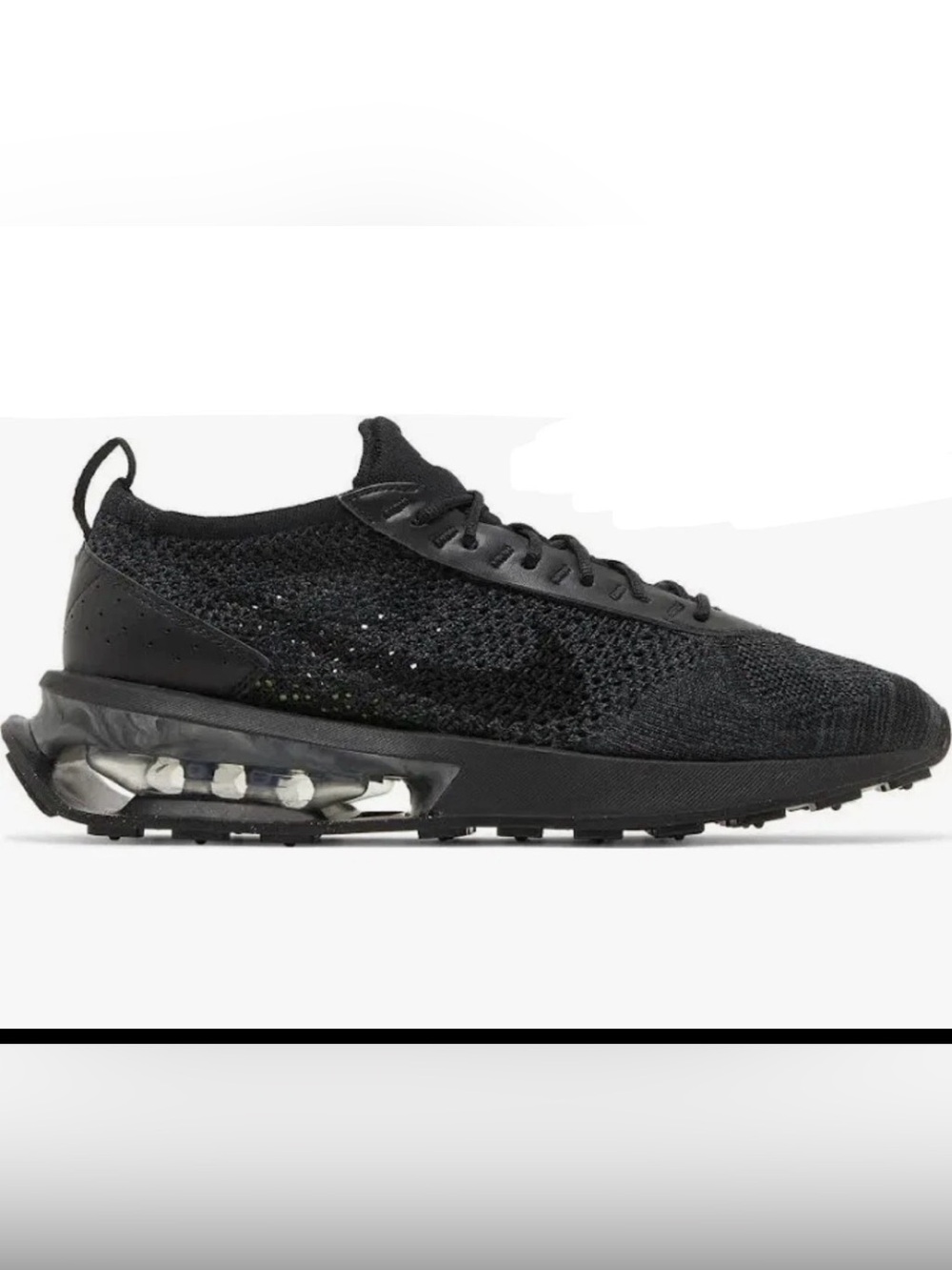 Nike Men's Black Knit Air Bubble Sneaker